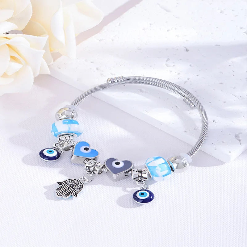Stainless Steel Bracelet with Charms | 100+ Custom Options