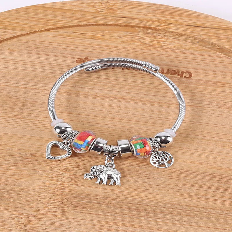 Stainless Steel Bracelet with Charms | 100+ Custom Options