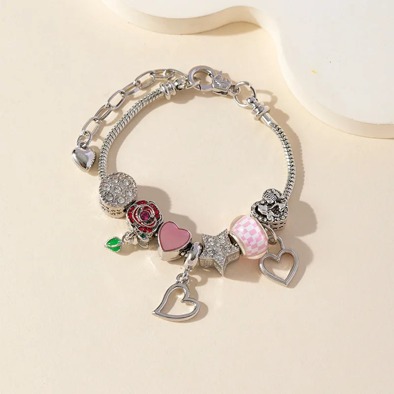 Stainless Steel Bracelet with Charms | 100+ Custom Options