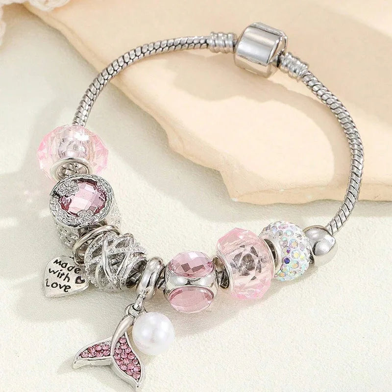 Stainless Steel Bracelet with Charms | 100+ Custom Options