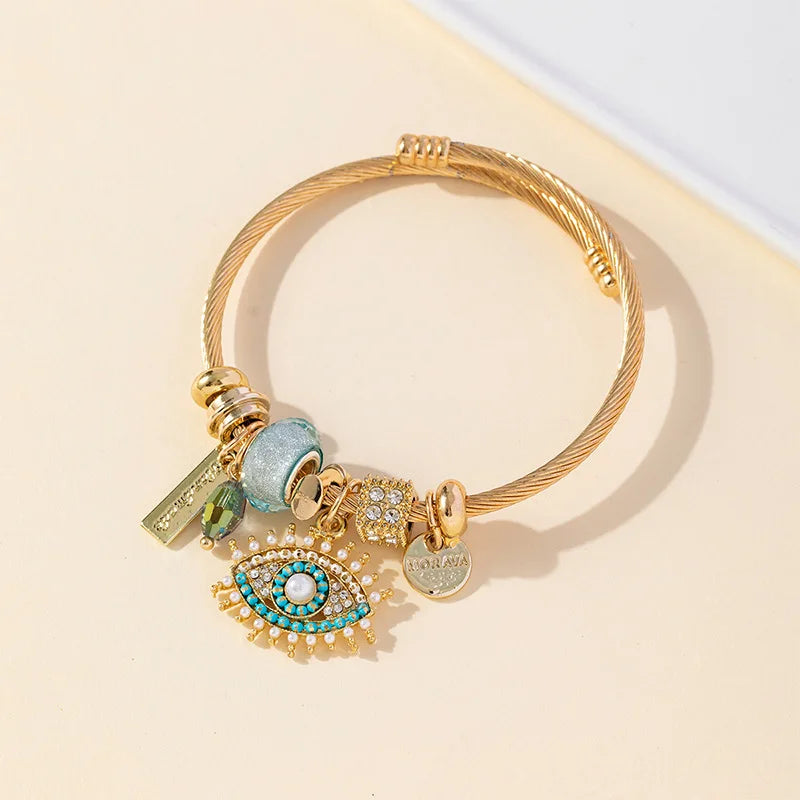 Stainless Steel Bracelet with Charms | 100+ Custom Options