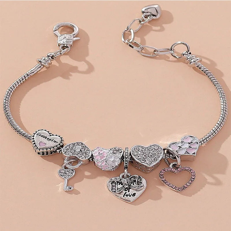 Stainless Steel Bracelet with Charms | 100+ Custom Options