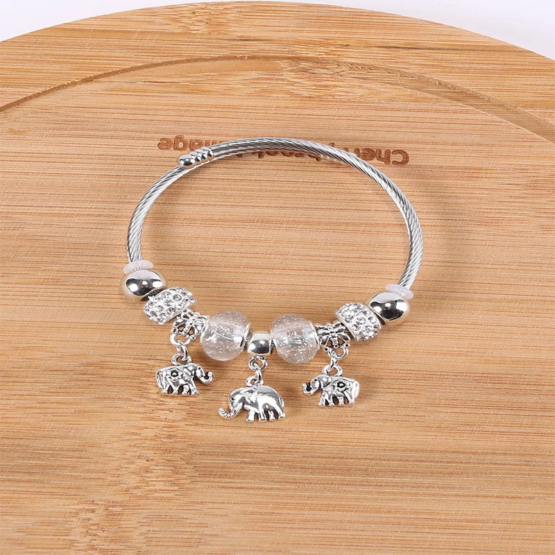 Stainless Steel Bracelet with Charms | 100+ Custom Options