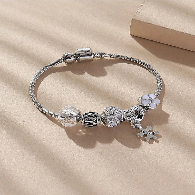 Stainless Steel Bracelet with Charms | 100+ Custom Options