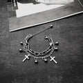 Gothic Metal Cross Pendant Bracelet