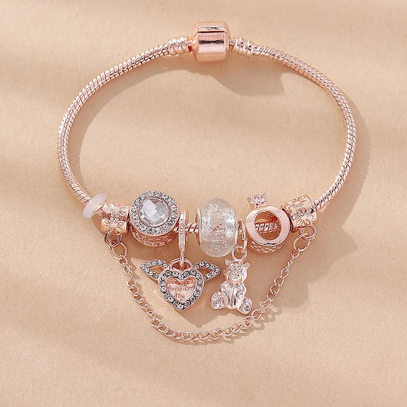 Stainless Steel Bracelet with Charms | 100+ Custom Options