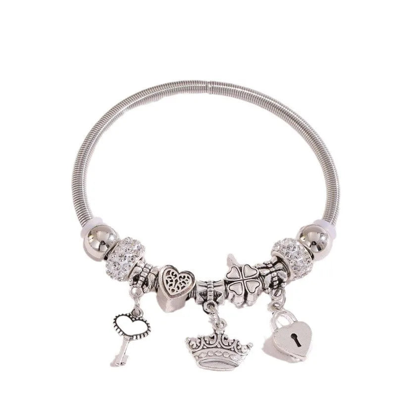 Stainless Steel Bracelet with Charms | 100+ Custom Options