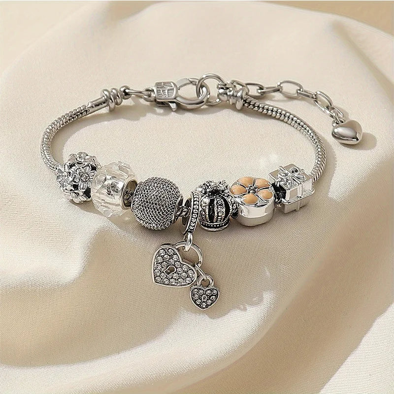 Stainless Steel Bracelet with Charms | 100+ Custom Options