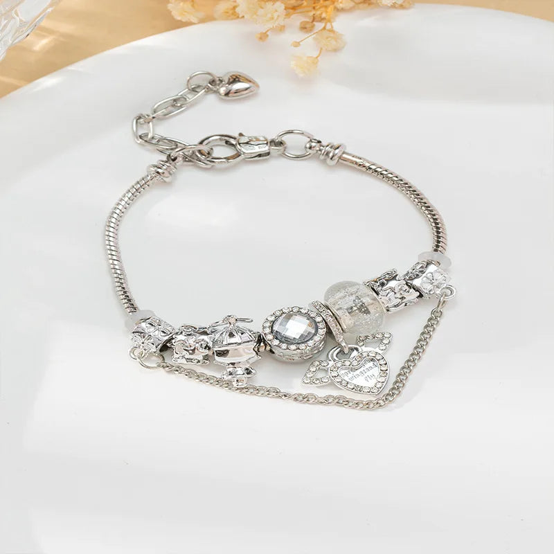 Stainless Steel Bracelet with Charms | 100+ Custom Options