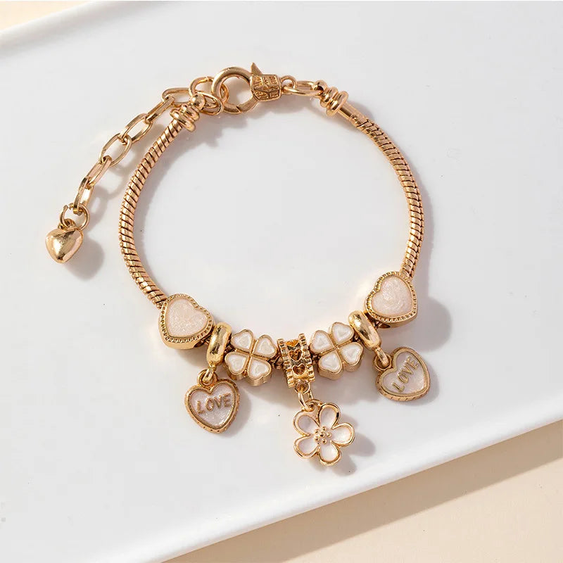 Stainless Steel Bracelet with Charms | 100+ Custom Options