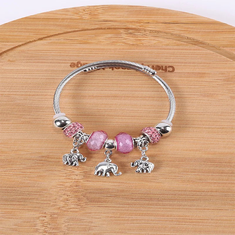 Stainless Steel Bracelet with Charms | 100+ Custom Options