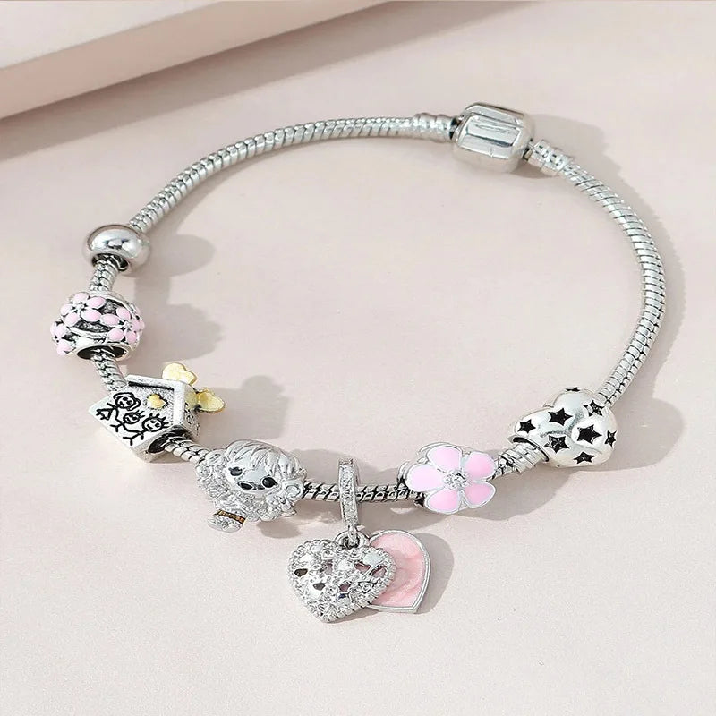 Stainless Steel Bracelet with Charms | 100+ Custom Options