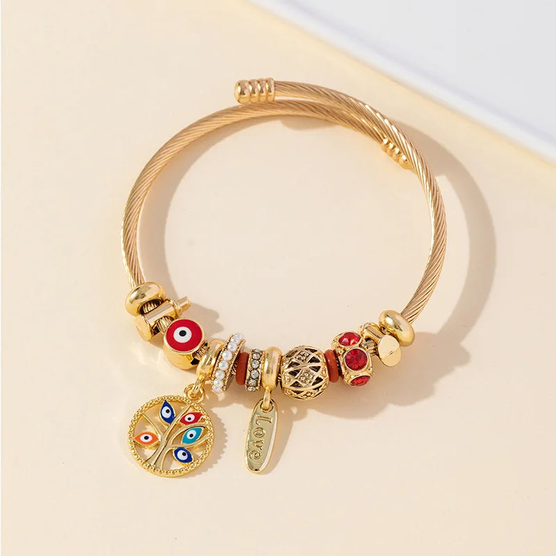 Stainless Steel Bracelet with Charms | 100+ Custom Options